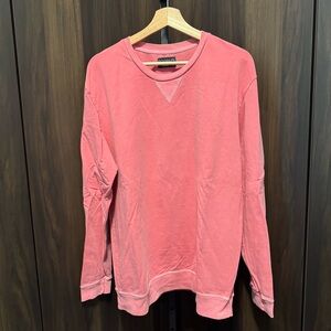 Goodlife Micro Terry Crew Sweatshirt Lightweight Sun-Faded Red Pink Size XL